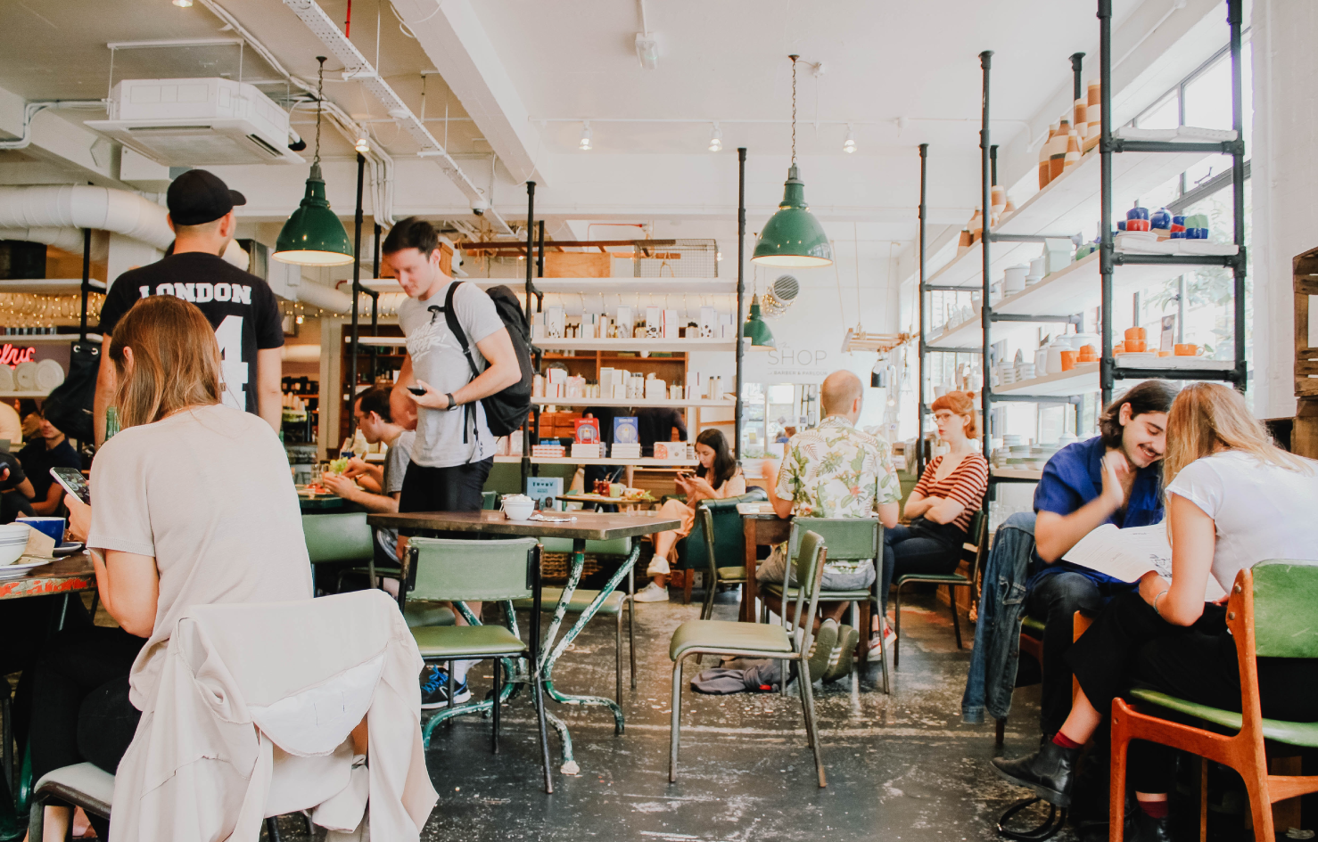 Crowded retail store Location Marketing helps store operators bringing more foot traffic to the shops.