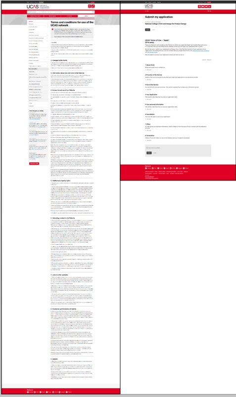 page comparison when accordions are used