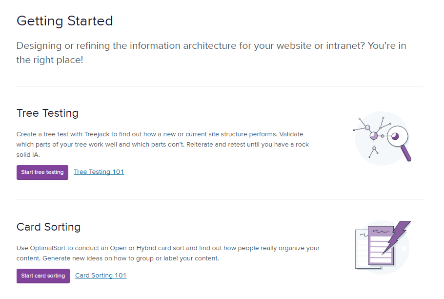 A page with obvious CTA buttons