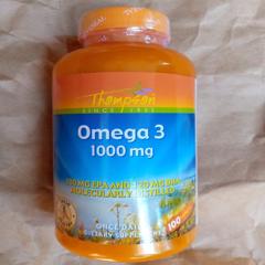 Thompson, Omega 3, 1000 mg, 100 Softgels