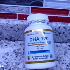 California Gold Nutrition, DHA 700 Fish Oil, Pharmaceutical Grade, 1,000  mg, 30 Fish Gelatin Softgels