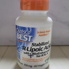 Doctor's Best, 安定化R-リポ酸、BioEnhanced(バイオエンハンスド)Na Doctor's Best, 安定化R-リポ酸、BioEnhanced(バイオエンハンスド)Na
