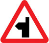 Side road ahead (left)