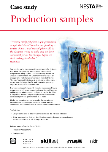 production samples case study