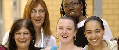 Group of smiling people
