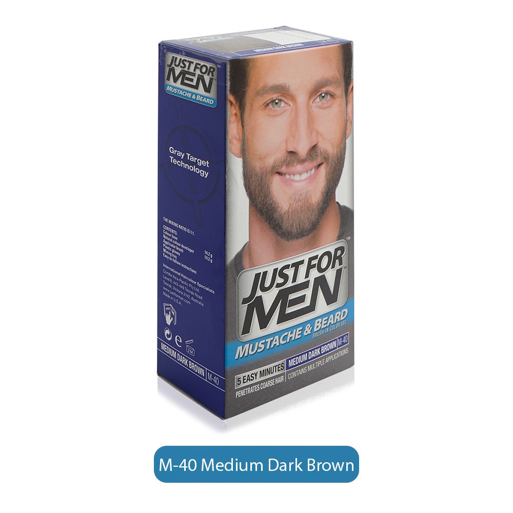 Just For Men Mustache Beard Colour M40 Medium Dark Brown