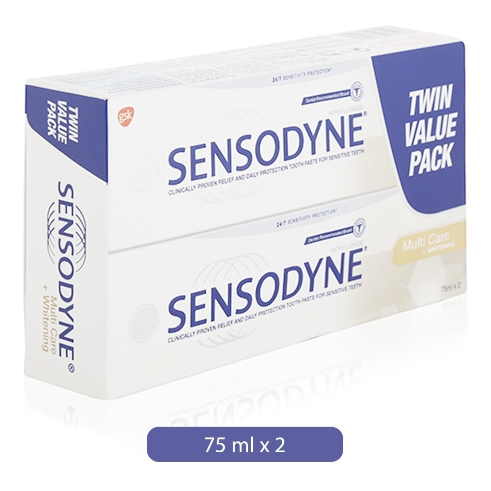 sensodyne multi care toothpaste 2 x 75 ml 2 x 3