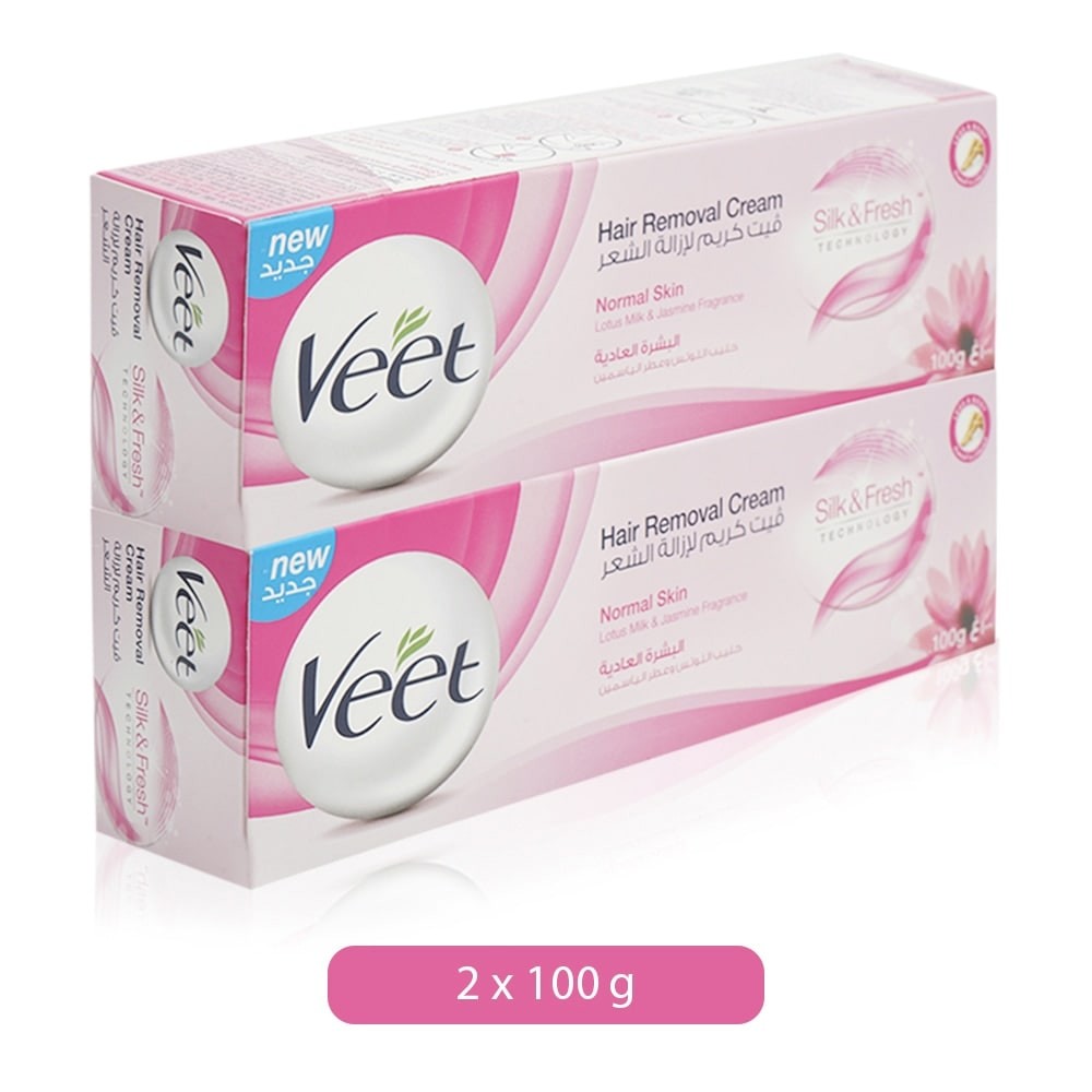 Veet Hair Removal Cream For Normal Skin 2 X 100 G