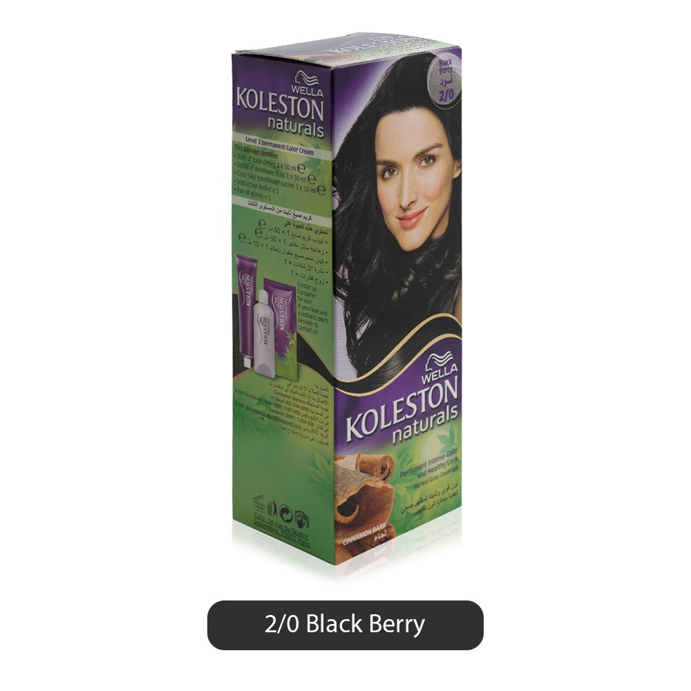 Wella Koleston Natural Hair Color Cream 2 0 Black Berry