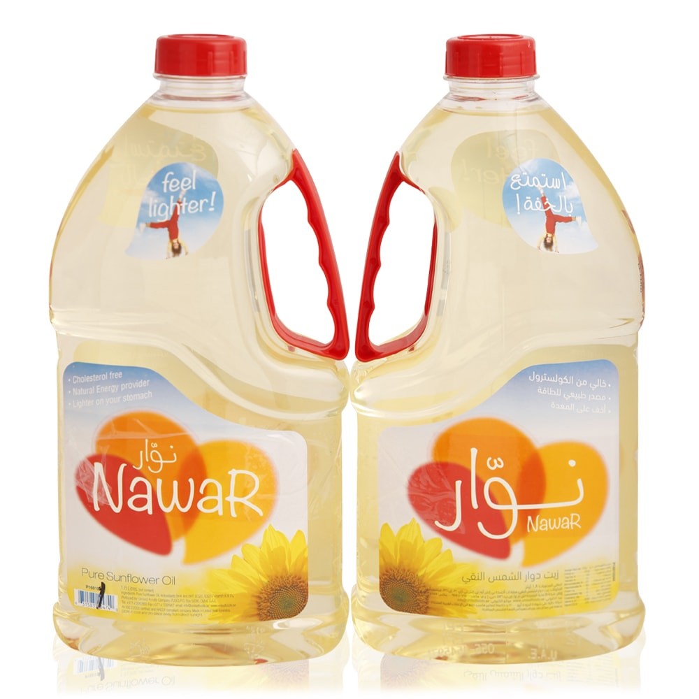 Nawar Pure Sunflower Oil - 2 x 1.8 Ltr Price | Buy Online in Dubai, UAE
