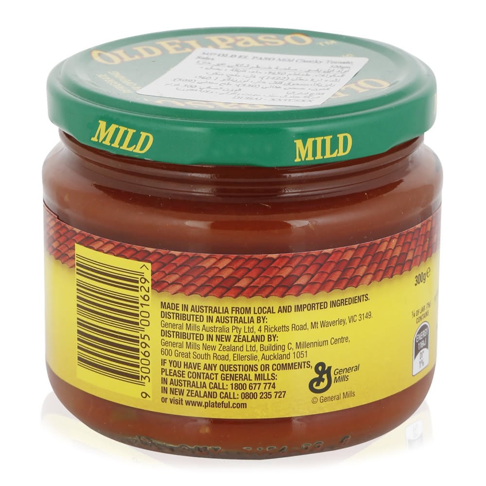 Old El Paso Mild Chunky Tomato Salsa Dip 300 G Unioncoop