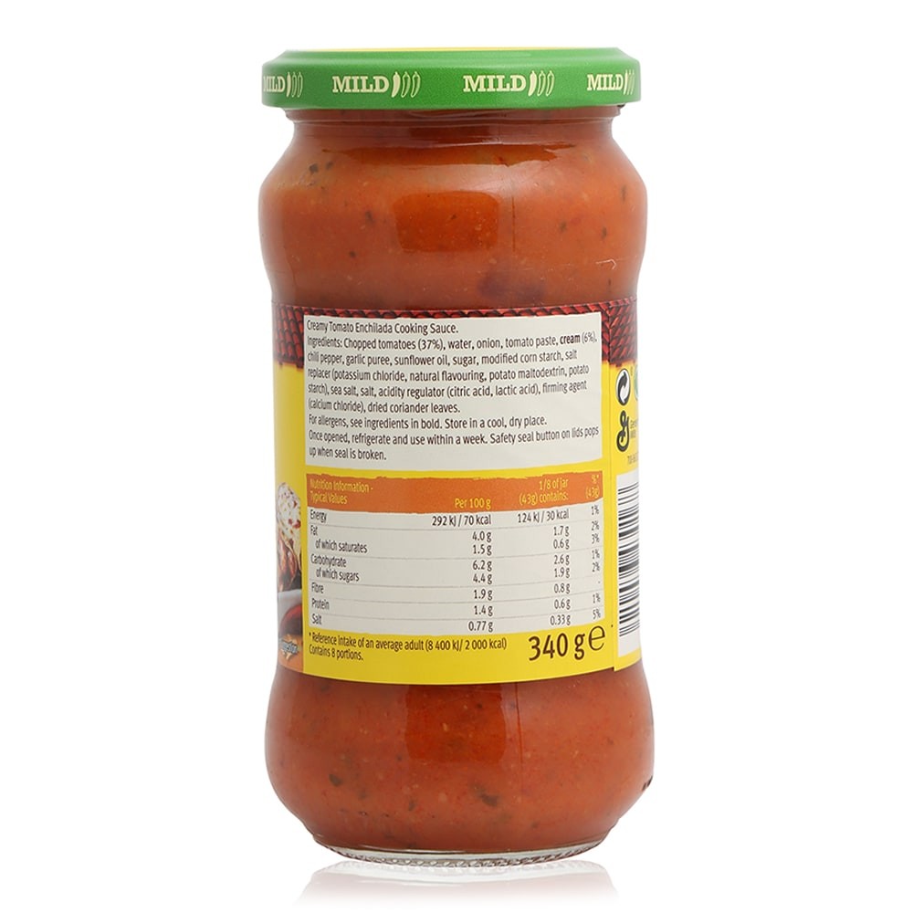 Old El Paso Mild Enchiladas Cooking Sauce 340 G Unioncoop