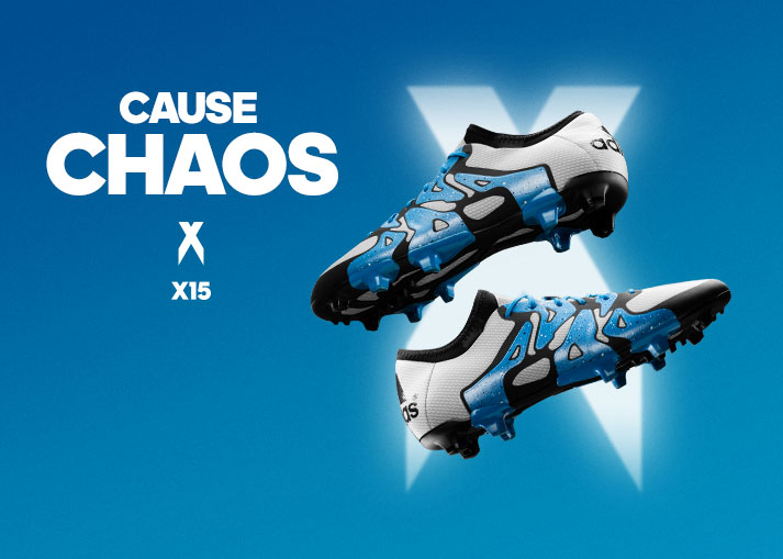 adidas X15 White, Solar Blue, Core Black - Unisport Exclusive