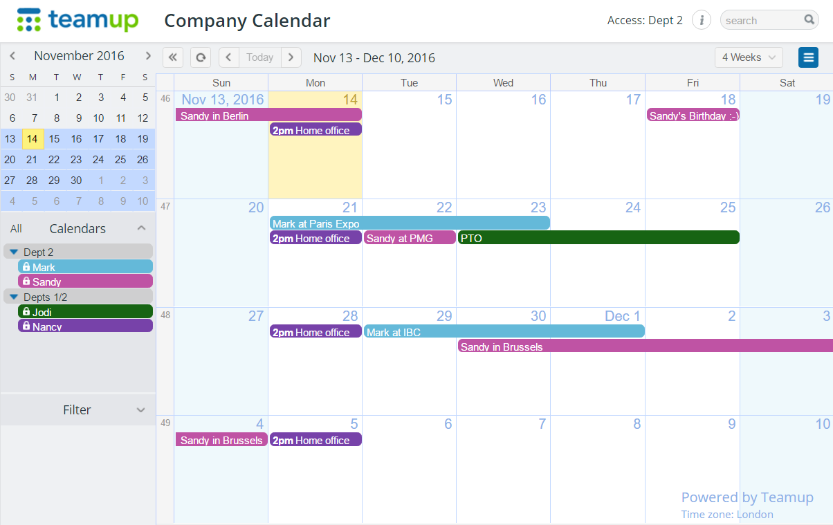 How to Create Company Calendars Teamup Calendar News, Tips, and Stories