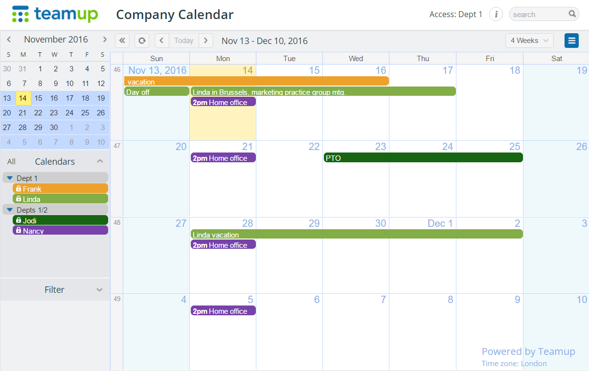 How to Create Company Calendars Teamup Blog