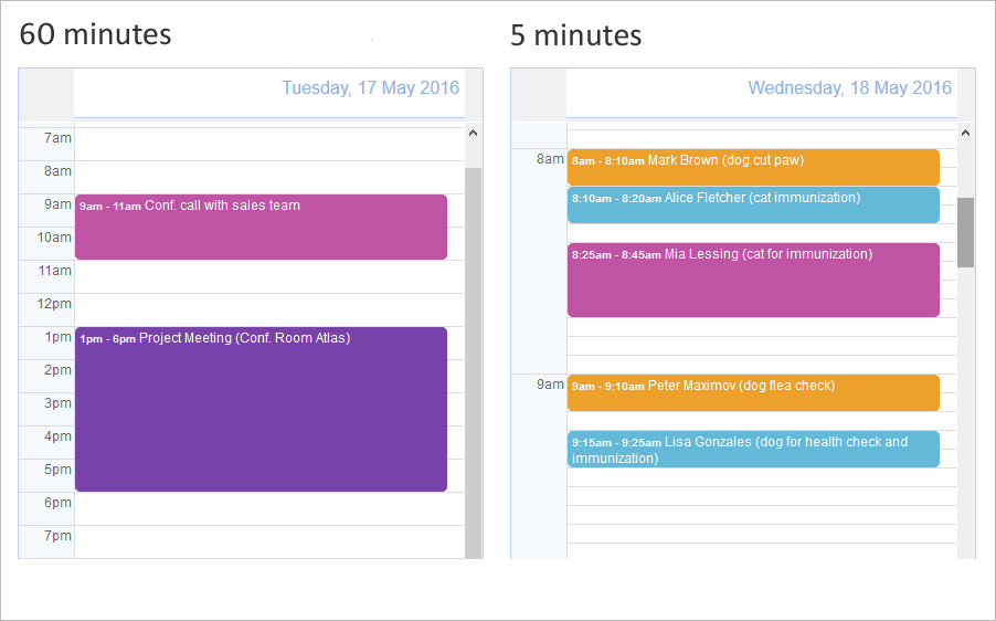 Teamup Calendar Time Resolution