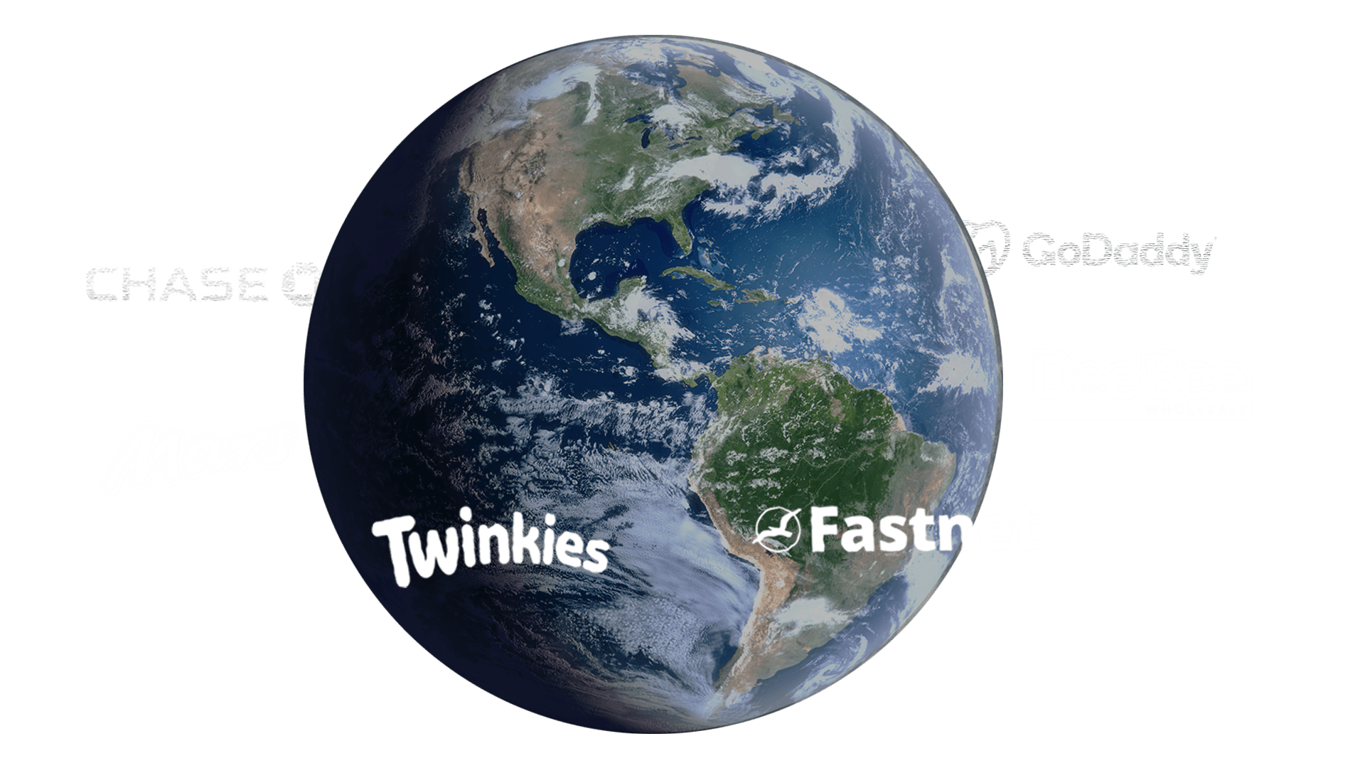 Logos rotating Earth 