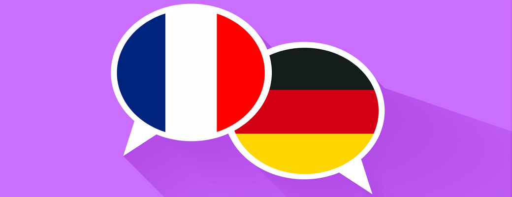 deutsche und französische Fahne