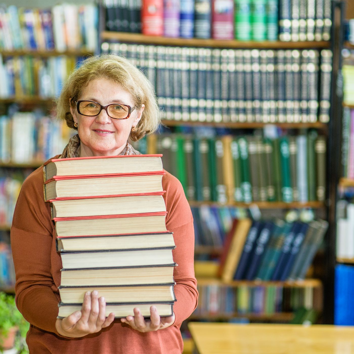 Redhead Librarian