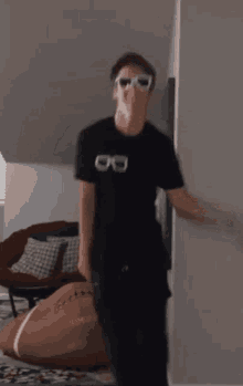 Energetic man doing a tik tok dance