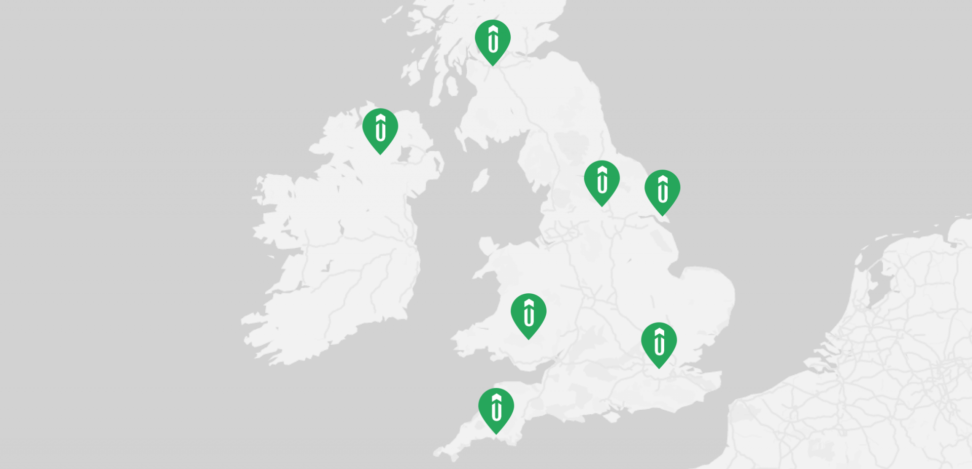 Map of Upshot locations