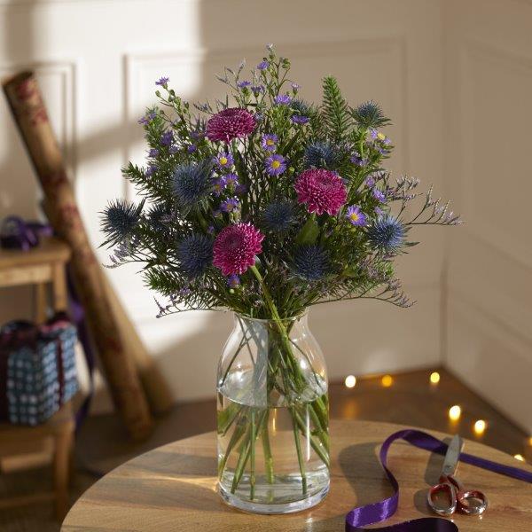 Buy Bloom & Wild Purple The Zora Fresh Flower Bouquet from the