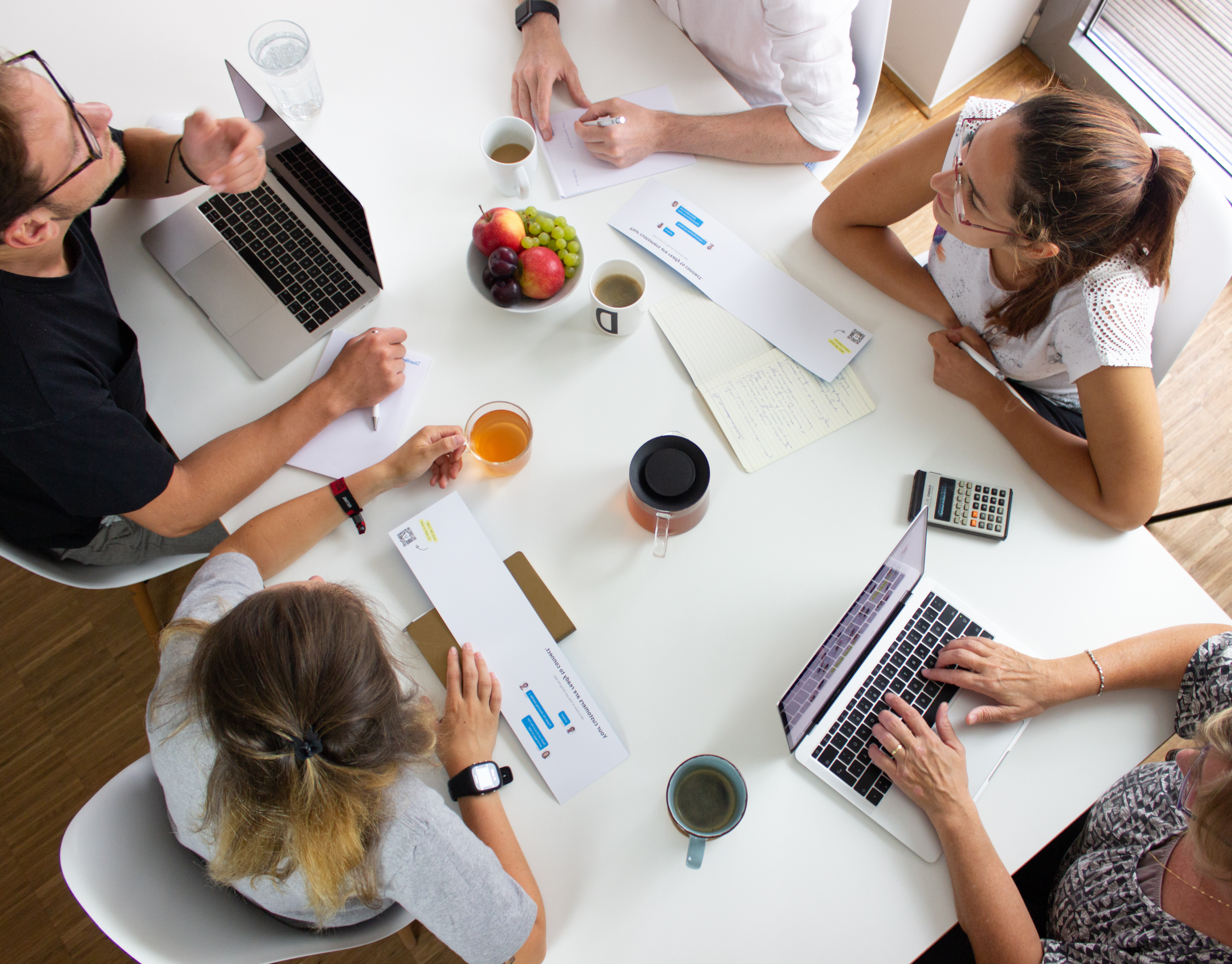 Foto von Userlike Mitarbeitern im Meeting