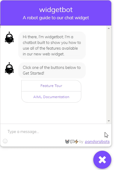 GIF von Unterhaltung mit Pandorabots Chatbot