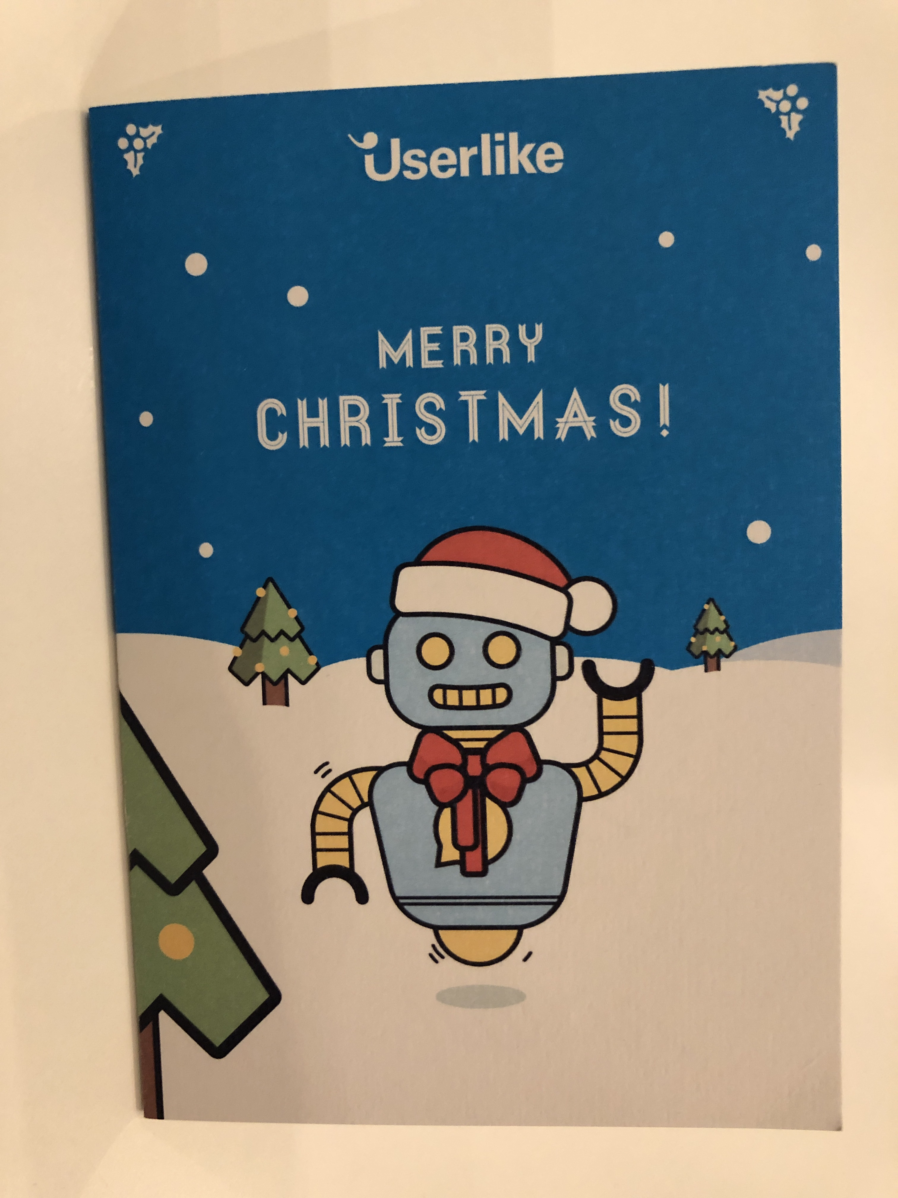 Last year's Christmas card.