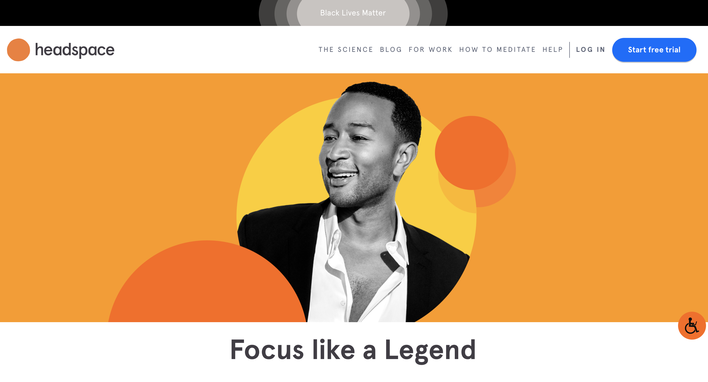 The Headspace website.