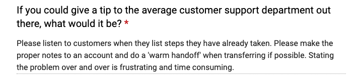 quote from short answer question