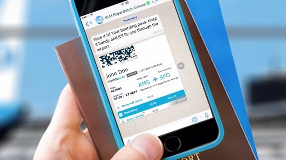 image of mobile boarding pass