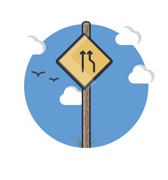 Two roads aligning.