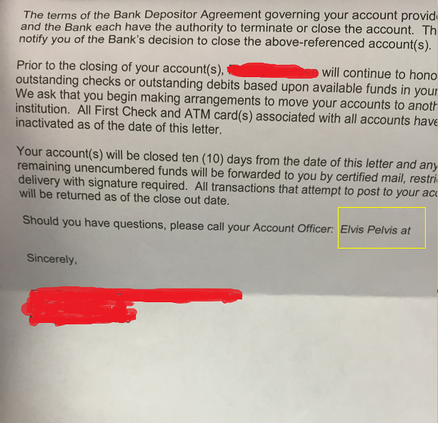 Lettre de la Banque.