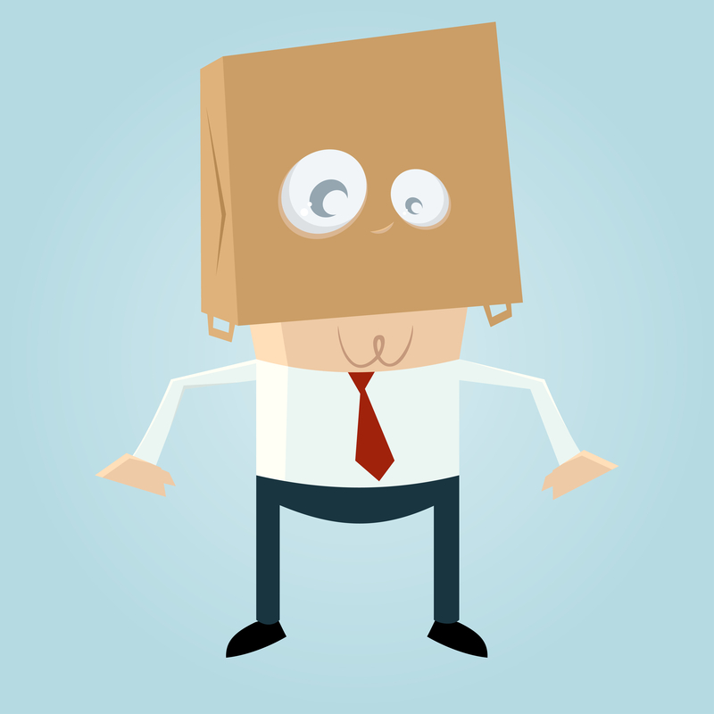 cartoon of disguised shopper