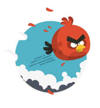 oiseau en colère