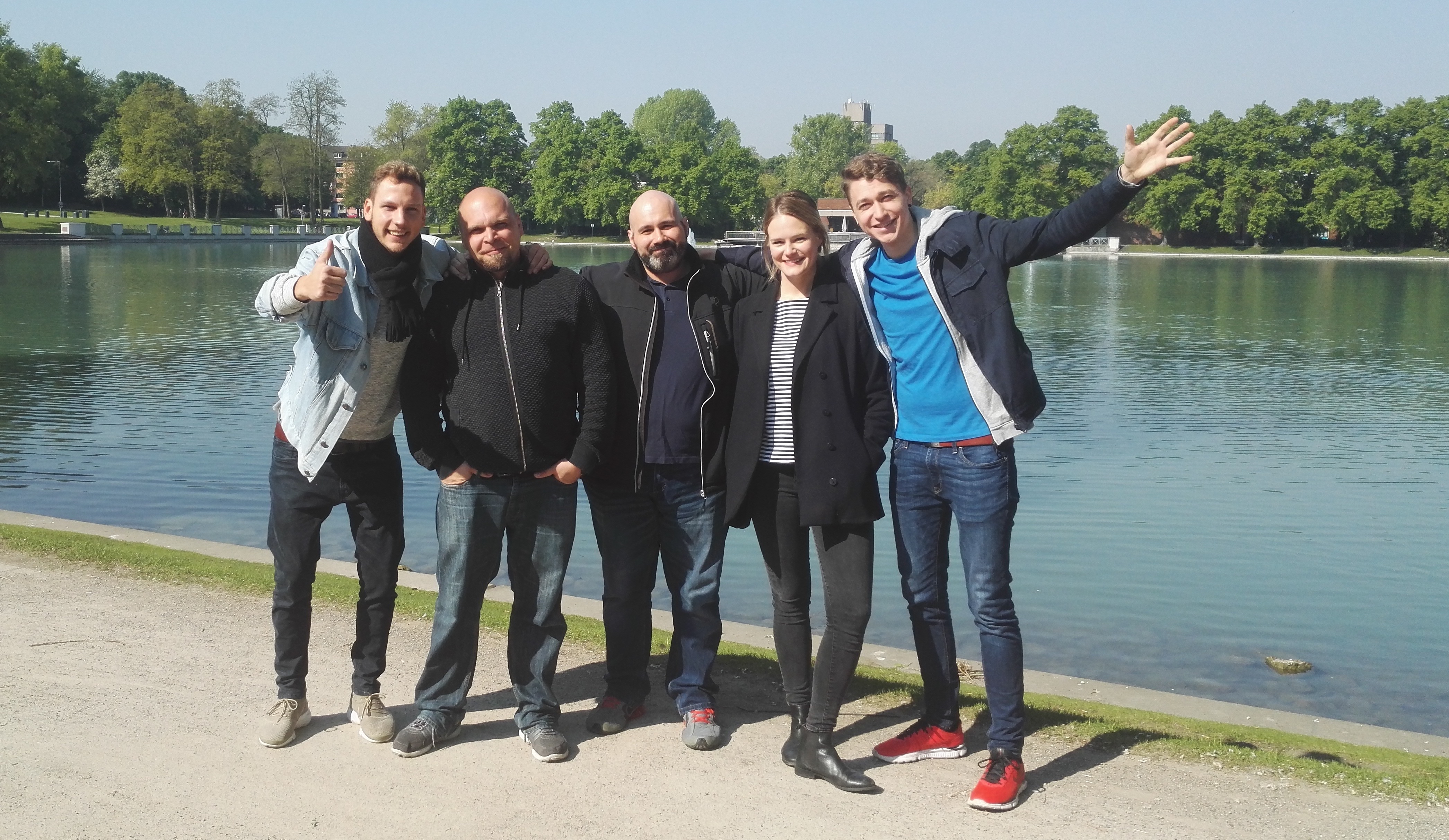 L'équipe du Customer-Success de Userlike au Aachener Weiher à Cologne.