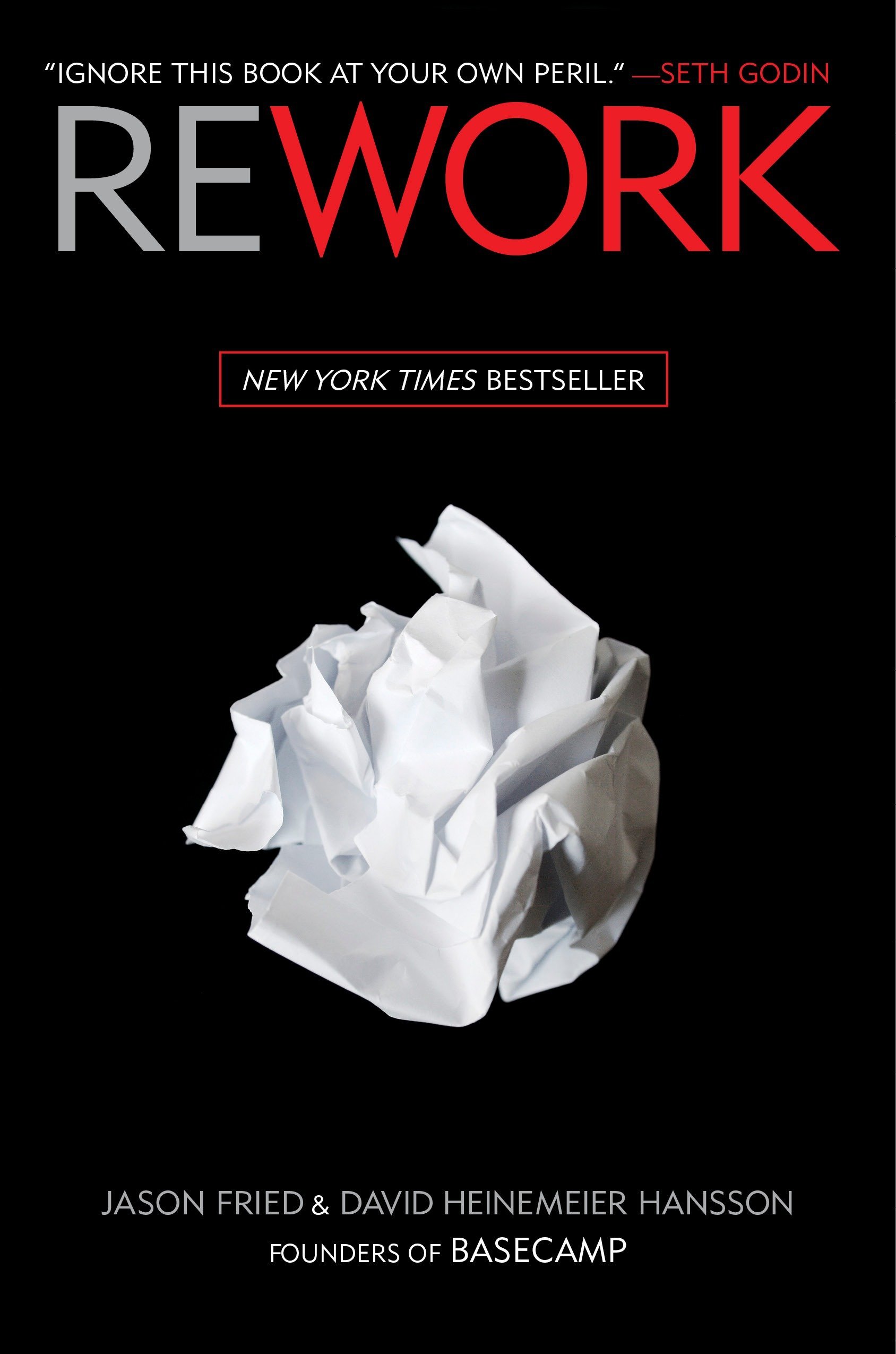 book cover of rework