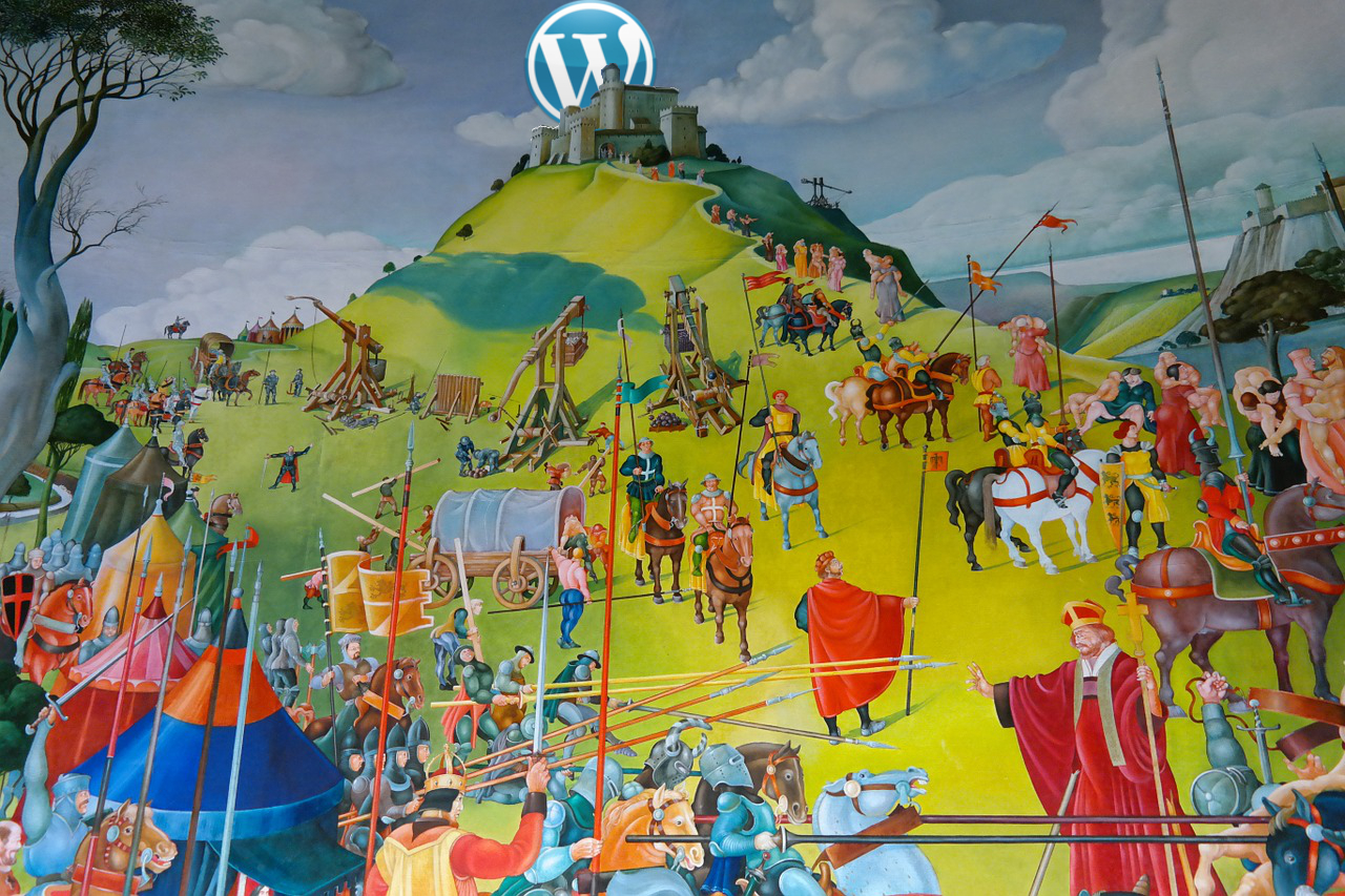 painting of medieval siege wordpress security