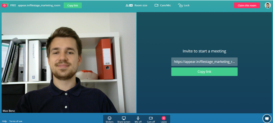 Screenshot von Clutch-Webinar