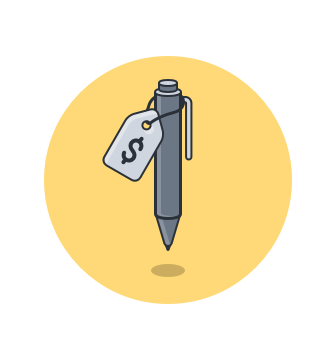 Grafische Visualisierung eines Stifts