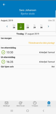 Inn Ut Sjekk Sfo Vfs