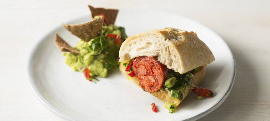 South American Choripan ja RuisNacho Guacamole