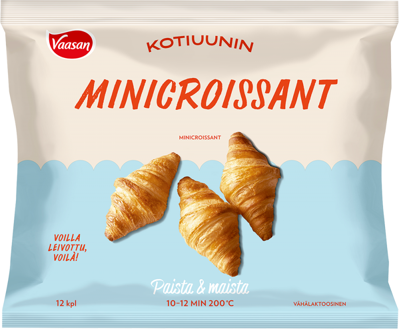 Vaasan Kotiuunin Minicroissant myyntipakkaus