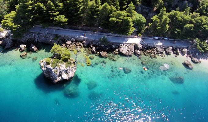 Brela e spiaggia Punta rat