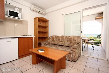 Living room Orebić, Living room u smještaju tipa apartment, dostupna klima i WIFI.