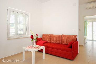 Living room Orebić, Living room u smještaju tipa apartment, dopusteni kucni ljubimci i WIFI.