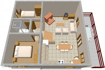 Apartment A-1020-a - Apartments Marušići (Omiš) - 1020