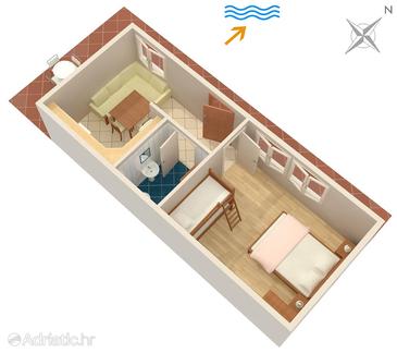 Apartment A-1022-a - Apartments Zavode (Omiš) - 1022