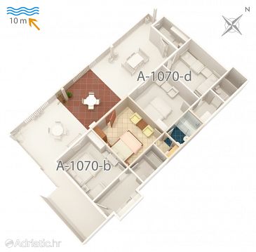 Apartment A-1070-c - Apartments Pisak (Omiš) - 1070